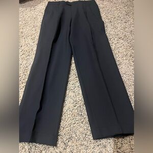 Suit pants, with cuff, pleated waist, 31 waist, 31 inseam, black